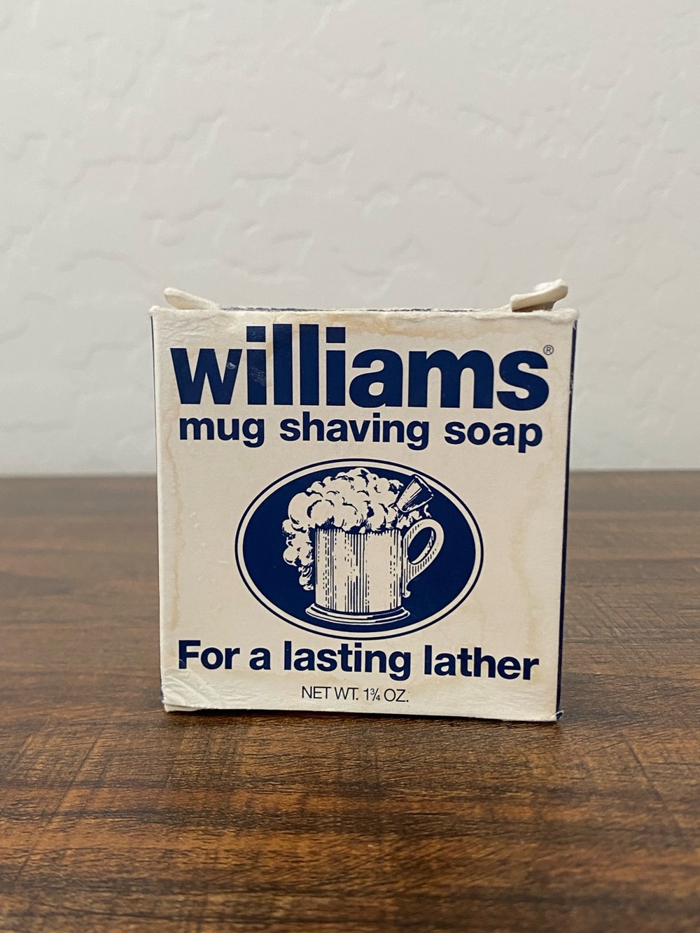 Williams Mug Shaving Soap 1.75 OZ Lasting Lather New - Old Stock - Discontinued